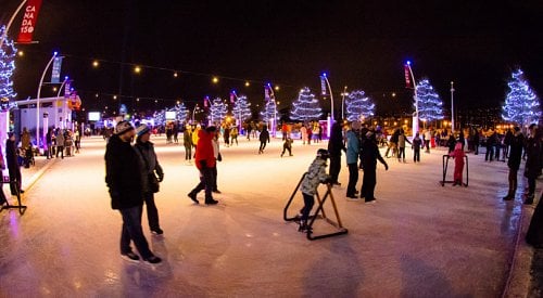 Skating at Kelowna's downtown outdoor rink returns this Saturday